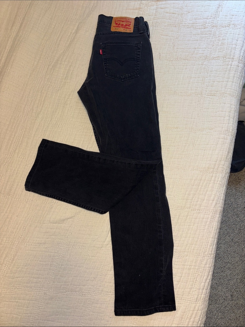 Levi's Straight Men’s Jeans in Black Denim